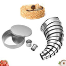 Stainless Steel Round Cookie Biscuit Cutter Molds Kit 14 Pieces Heavy Duty