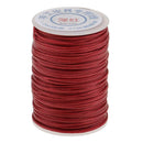 70 Meters Flat Waxed Cord Sewing String Thread for Leather Craft 1.2mm Wide