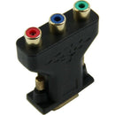15 Pin VGA Male to 3 RCA Female M/F Adapter Connecter Converter Black M9U9