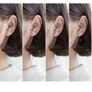4 Pairs Fashion Zircon Earrings Rhinestone Round Ear Studs Wedding Jewelry