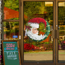 Christmas Tree Glass Showcase Waterproof Wall Crystal Window Stickers (H) A