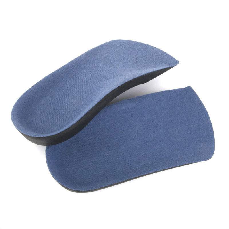 Kids 3/4 Orthotic Insoles Arch Support Foot Soothers Pronation Fallen Arches