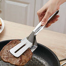 Stainless Steel Barbecue BBQ Tong Meat Bread Food Clamp Kitchen 26*7.2cm HOT