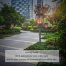 Outdoor Garden Solar Flame Light Waterproof LED Torch Lamp for Yard (2pcs)
