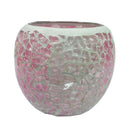 Mosaic Glass Tealight Candle Holder Candlestick for Wedding DIY Decoration_B