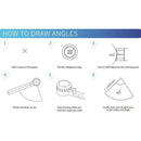 Multi-Function ,Versatile Design Drawing Tool,Curved Ruler Mini Compass Pro