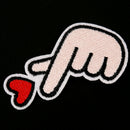 love iron on patch sewing on embroidered applique fabric badge clothes stickeME