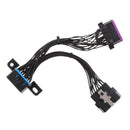 16-pin  OBDII Extension Cable Male To 2x Female Diagnostic Interface Y Splitter