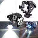 1pc 30W U5 Motorcycle Motorbike Headlight LED Fog Spot Lights Bulb & Switch ISX