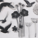 Dandelion and bird Pattern Scrapbooking Decorating Rubber Stamp Clear StampsSPSU