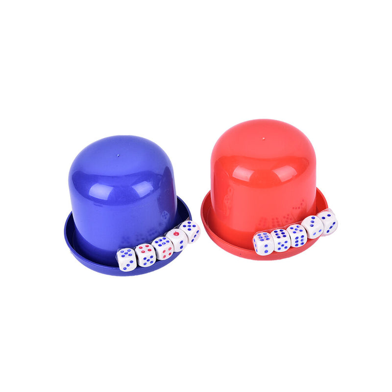 Bar Party Dice Cup Drinking Board Game Gambling Dice Box 10mm d6*5 Table Games Z