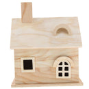 Wooden Bird House Perches Log Cabin for Indoor Cage Hanging Decoration