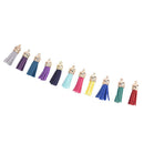 125pcs  Key Chain Ring with Chain Tassel Pendants DIY Key Ring  Jewelry Mak!E