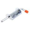 Metal Lock Barrel Bolt Spring Loaded Latch 5.8INCH Long W/ Grip Heavy Duty