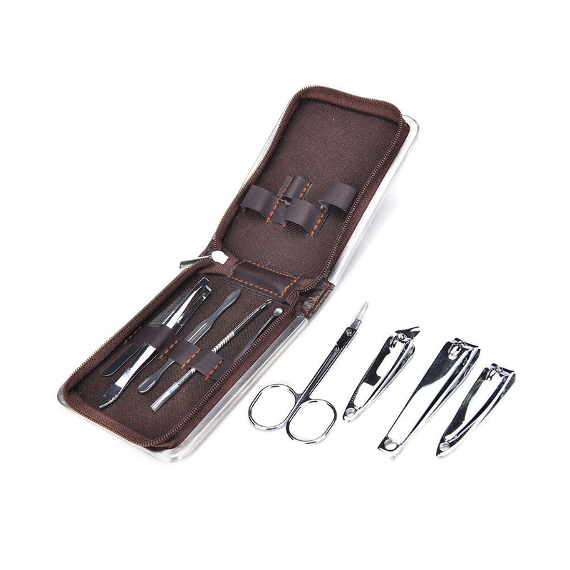 9 Pcs Set Nail Clippers Nipper Cutter Manicure PedicureStainless Steel Gift  Hn
