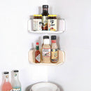 Suction Cup Kitchen Bathroom Corner Storage Rack Organizer Shower Shelf whi