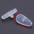 10*Silicone Air Chamber Nose Pads For Glasses Eyeglasses Sunglasses Screw Pus JR