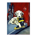 DIY Round Diamond Painting Embroidery Kits Dog Cross Stitch Craft Decor (C)