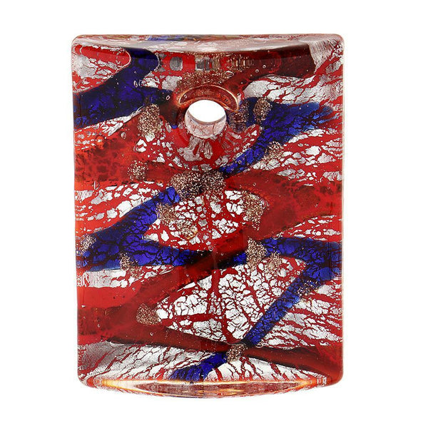 1 Piece Red Coloured Glaze Pendant Beads for DIY Jewelry Making Decoration