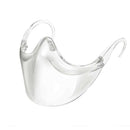 2Pcs Foldable Clear Face Shield Reusable Washable Anti-Fog Mouth Cover Visor