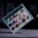 Natural Rock Gemstones Collection Box Quartz Crystal Mineral Specimen Kit
