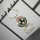 2018 World Cup Football Keychain Bottle Opener Rotary Key Chain Beer Bottle