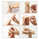 Adjustable Wood Cross-stitch Rack Embroidery Lap Stand Frame Hoop Wooden