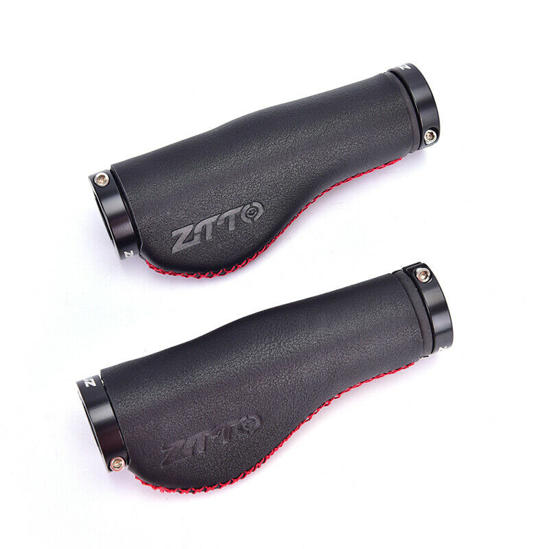 1Pair Bike Handlebar Fiber Leather Mountain Bike Grips Non-slip Lock For Bic_kz