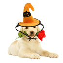 Christmas Pumpkin Cat Hat Small Pet Dog Ornament Halloween Trick Treat Cap