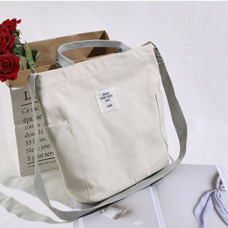 Women Fashion Casual Canvas Multifunctional Messenger Bag Ladies Shoulder B C4F4