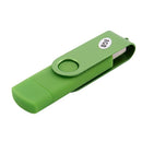 USB Mini Memory Stick 8GB USB 2.0 Memory Flash Drive OTG for Handy PC Green Z6V4
