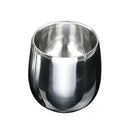 Stainless Steel Coffee Cup Beer Mug Coffee Mug Milk Cup Curved 120ml+200ml