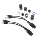 Passive Power Over Ethernet Adapter POE Cable Splitter Injector Black