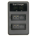 Mamen LP-E10 LPE10 LP E10 Digital Camera Battery Batteries LCD Dual USB Cha