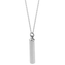 Cylinder Cremation Keepsake Memorial Urn Necklace Ashes Holder Link Chain