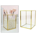 Glass Makeup Brush Holder Eyebrow Tweezers Lipstick Pencil Pen Cup Collection
