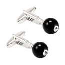 The Best Billiards Player Black Ball 8 Cufflinks For Men's Clothing Accessories