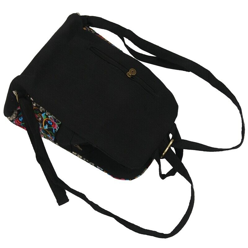 canvas embroidery Ethnic backpack women handmade flower Embroidered Bag K8R2