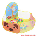 Foldable Baby Ball Pool Play Tent Kid Balls Pit Playpens Yard w/ Basketball Hoop