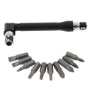 Dual Head L-shaped Mini Socket Wrench 6.35mm Screwdriver Bits Key Utility ToolME