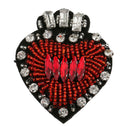 3Pcs Sequins Flower Butterfly Heart Patches Embroidery Applique For Clothes