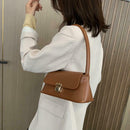 Classic Women Handbag PU Leather Shoulder Bag Shopping Totes (Light Brown) A