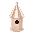 Wooden Bird House Birdhouse Hanging Nest Nesting Box W/ Hook Home Garden DecorM&