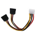 1Pc SATA Y-Stromkabel 2x 4pin Stecker an 15pin Buchse Molex / SATA Strom AdaptME