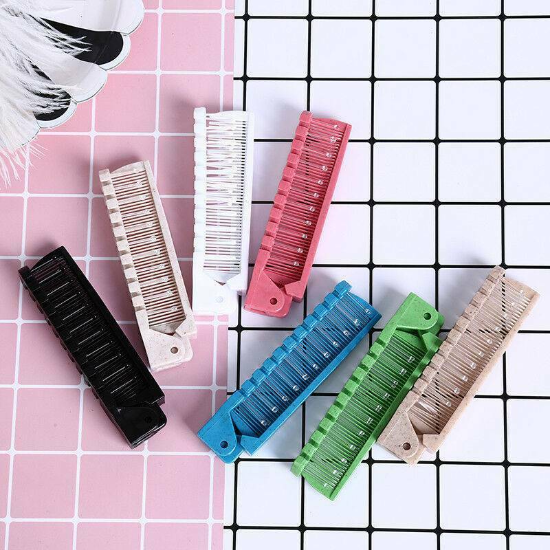 Travel Mini Hair Comb Brush Foldable Massage Hair Comb Anti-static