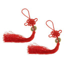 Qing Dynasty Red Chinese Knot Luck Coins Wealth Home Decor Ornament style 3