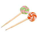 24Pcs / Lollipop Design 0.5Mm Black Ink Ballpoint Pen Student Signature Bal