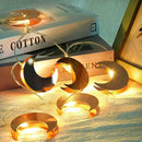 10LED Moon Shape Light Fairy String Lamp Party Wedding Christmas Home Decor
