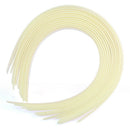 Wholesale Lots 12 White Plain Women Plastic Hair Hoop Band Headbands for Crafts