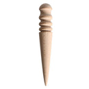 Leather craft Tools Round Wood Edge Slicker Multi-Size Burnisher for Leather3C